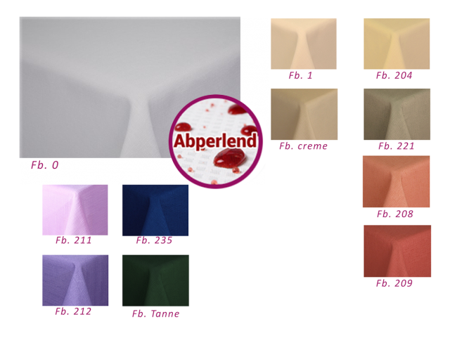 Abperlende, Schmutzabweisende Tischwäsche DESS 52